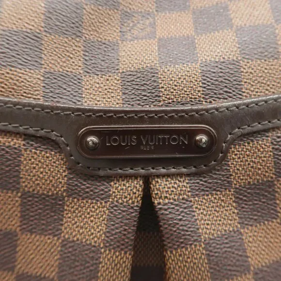 100% Authentic Louis Vuitton Bloomsbury Brown Damier Ebene Canvas Shoulder Bag - Picture 6 of 12